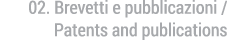 brevetti e pubblicazioni